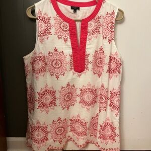 Talbots Sleeveless Blouse with Print
